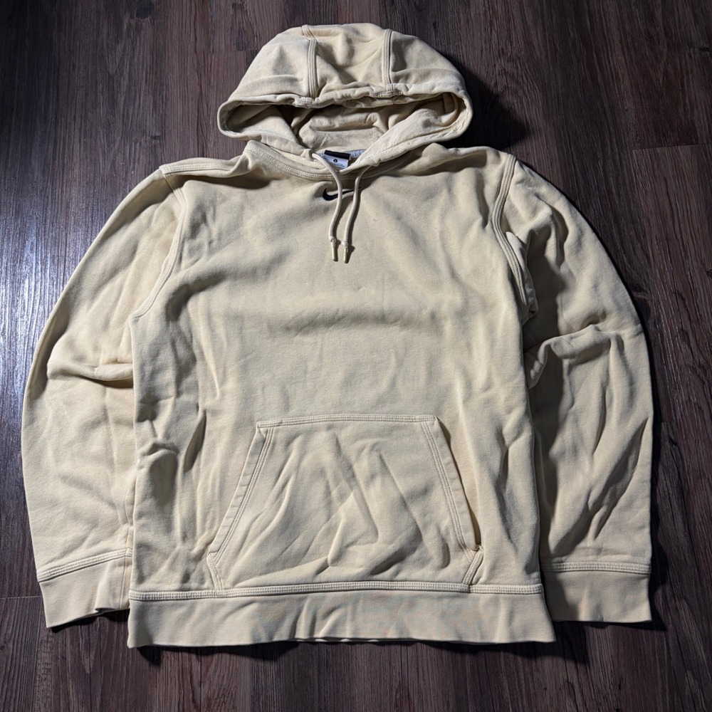 Nike‎ Sportswear Club Fleece Pullover Hoodie Light Yellow Small
